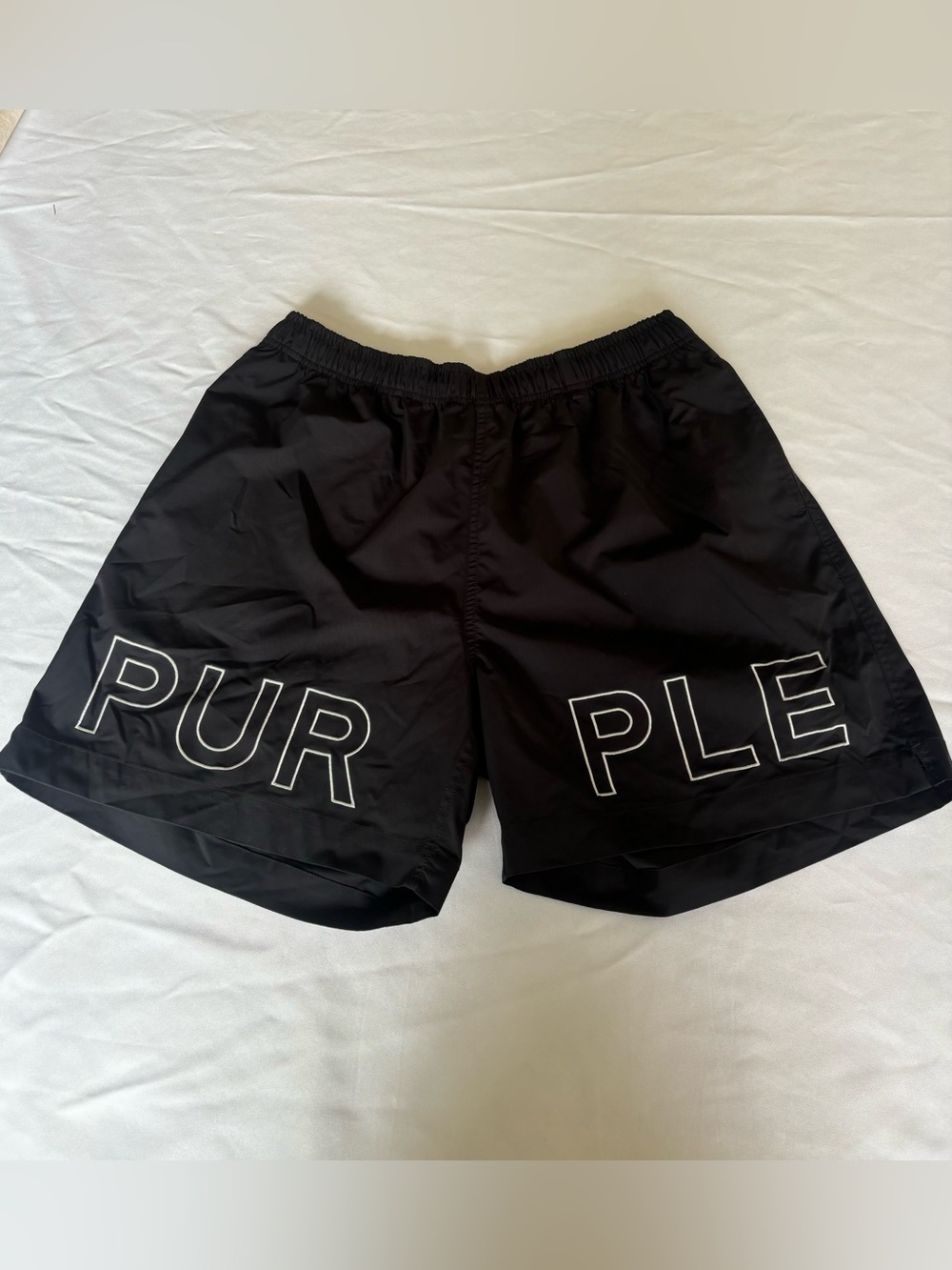 Purple Brand All Round Shorts Black Size Large Mens